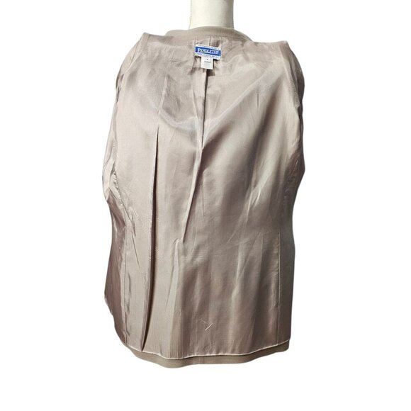 Pendleton Virgin Wool Single Breasted Lined Beige Blazer Suit Jacket - Picture 5 of 8